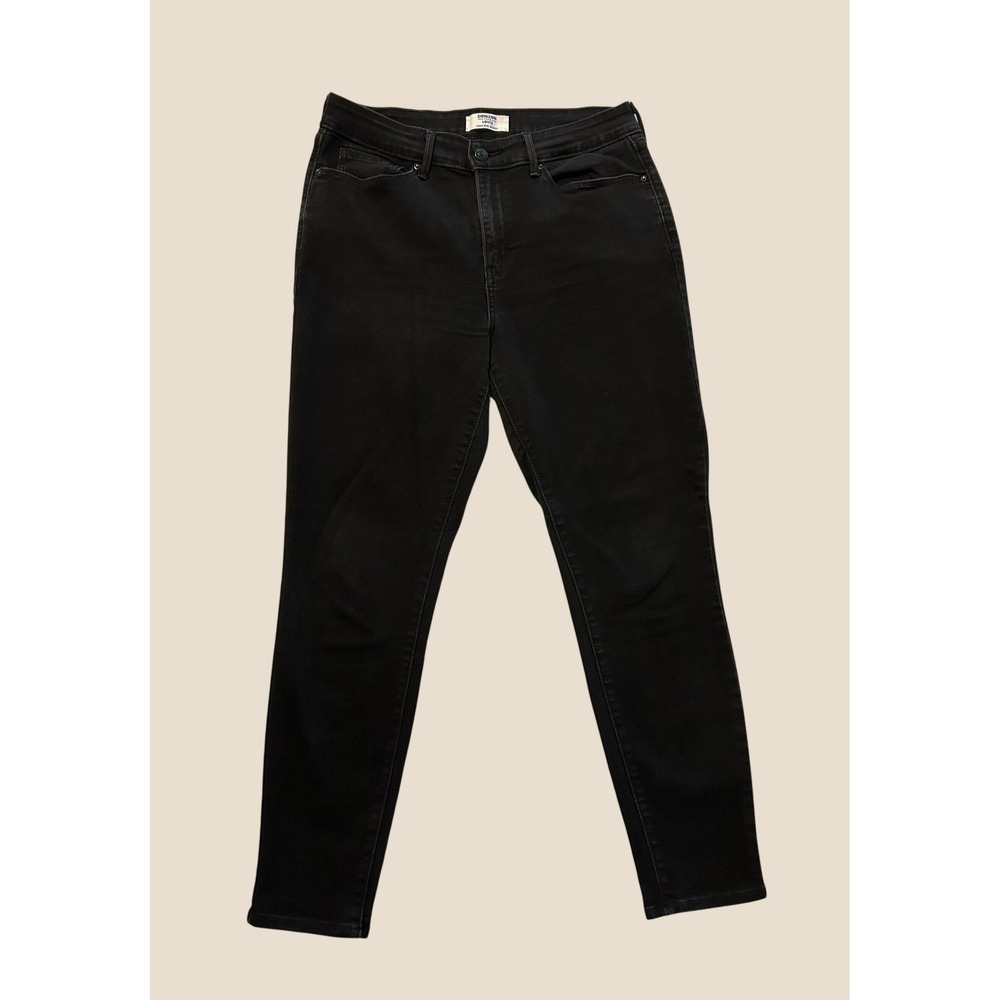 Denizen from Levis High Rise Skinny Jeans Black Denim Womens Stretch Pants 1453
